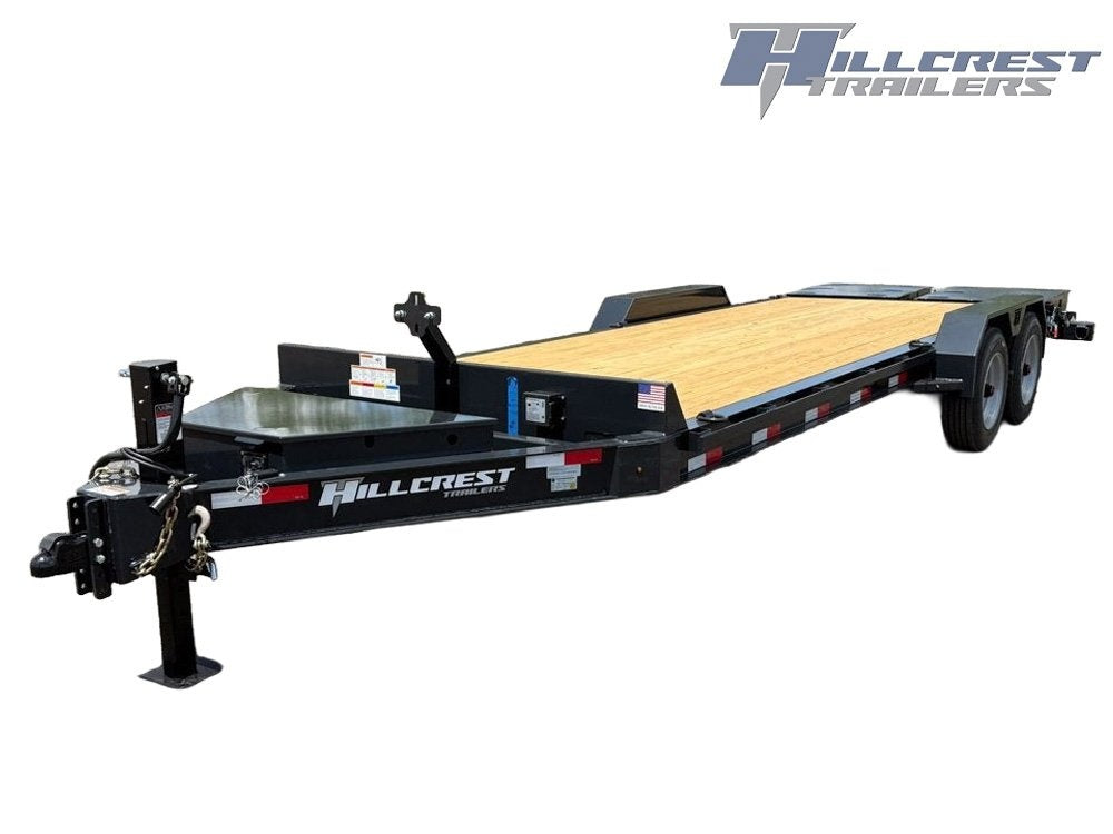 24' I-Beam Equipment Trailer Mega Ramps BP - 8k Axles - 17.6k - Equipment Trailers - Deckover Trailers - TrailerSwap