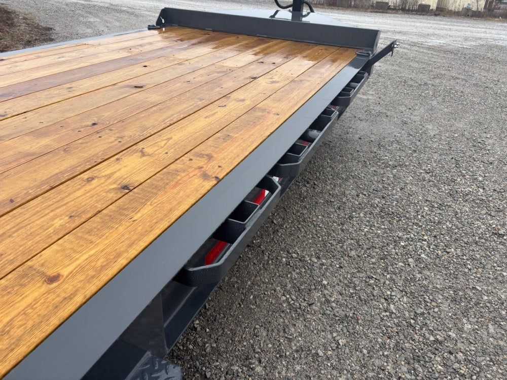 24' Iron Bull EWB Bumper Pull Equipment Trailer Mega Ramps - (2) 7,000 lb Axles - Equipment Trailers - TrailerSwap