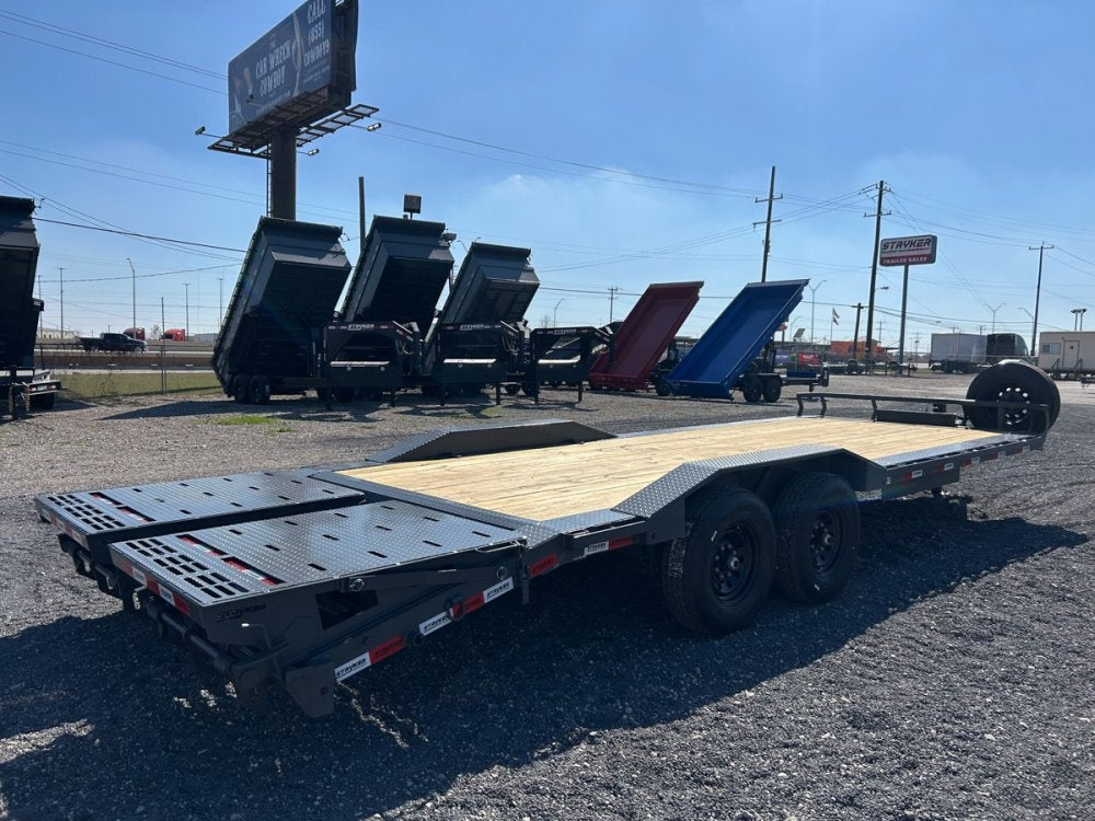 24' Stryker SET Bumper Pull Equipment Trailer DOF - (2) 7K Axles - Low Profile Equipment Trailers - TrailerSwap