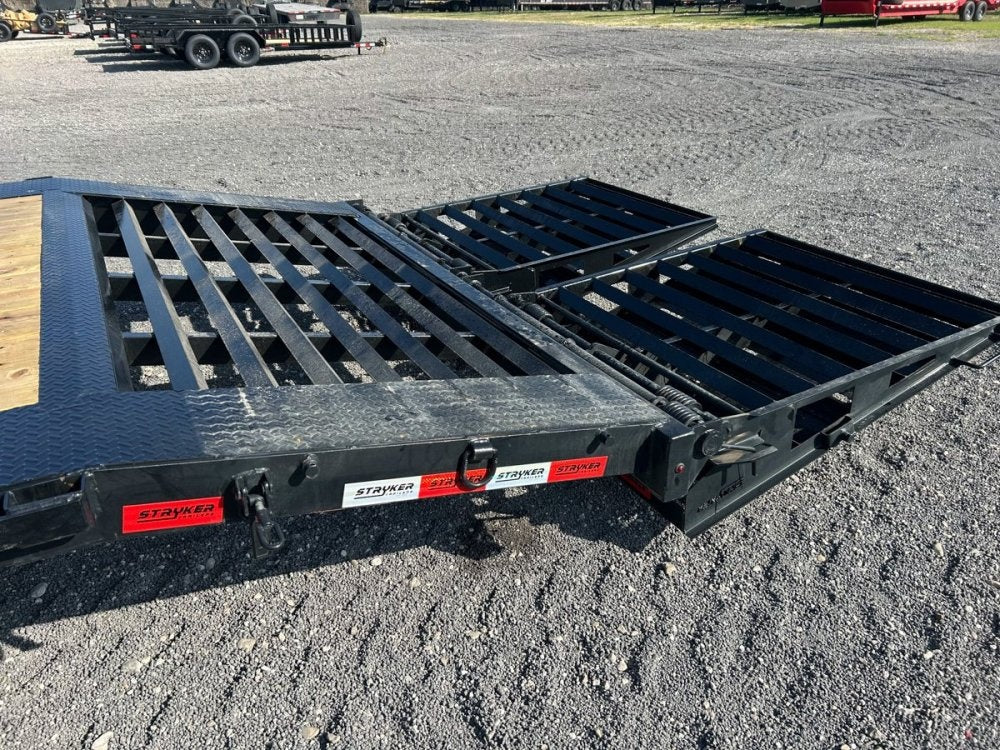 24' Stryker SET Bumper Pull Equipment Trailer DOF - (2) 8K Axles - Low Profile Equipment Trailers - TrailerSwap