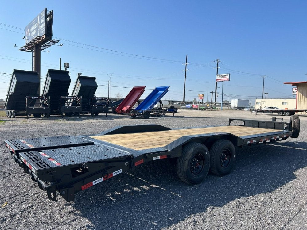 24' Stryker SET Bumper Pull Equipment Trailer DOF - (2) 8K Axles - Low Profile Equipment Trailers - TrailerSwap