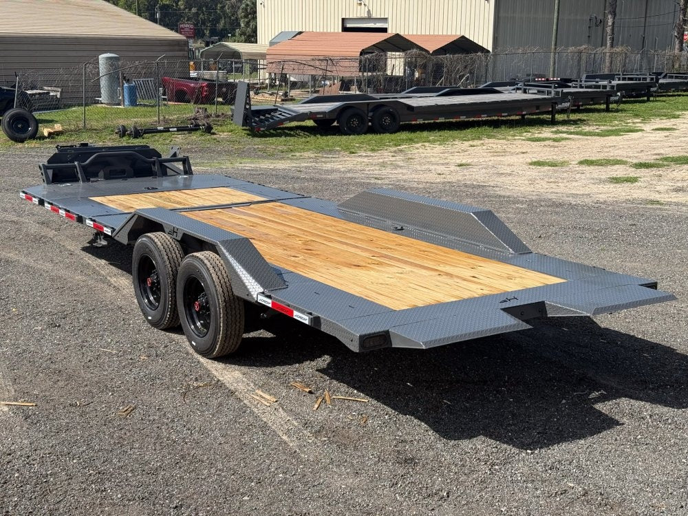 24' Tilt Equipment Trailer Bumper Pull 102" Wide (2) 10K Axles - Equipment Tilt - TrailerSwap