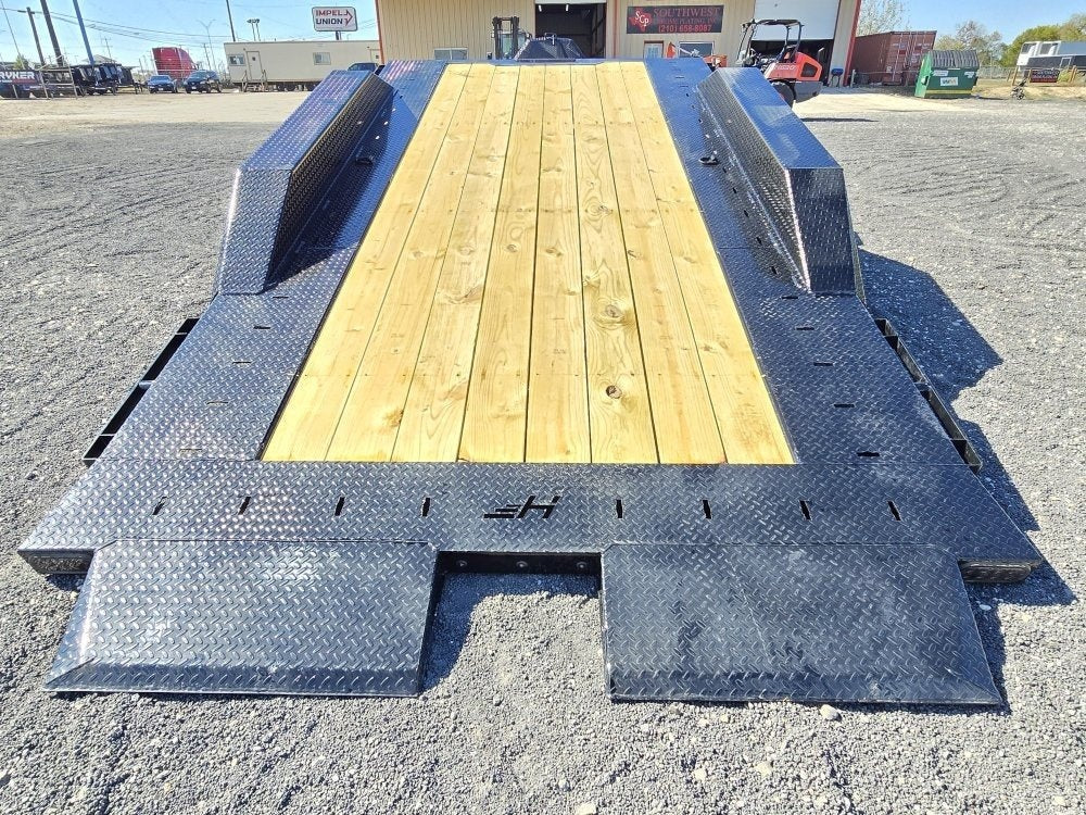 24' Tilt Equipment Trailer Bumper Pull 102" Wide (2) 10K Axles - Equipment Tilt - TrailerSwap