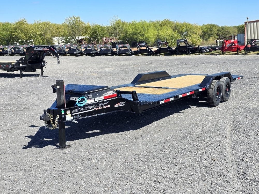 24' Tilt Equipment Trailer Bumper Pull 102" Wide (2) 10K Axles - Equipment Tilt - TrailerSwap