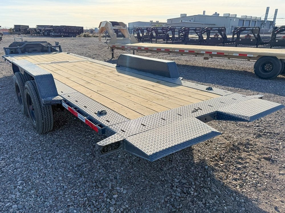 24' Tilt Equipment Trailer Bumper Pull 102" Wide (2) 10K Axles - Equipment Tilt - TrailerSwap