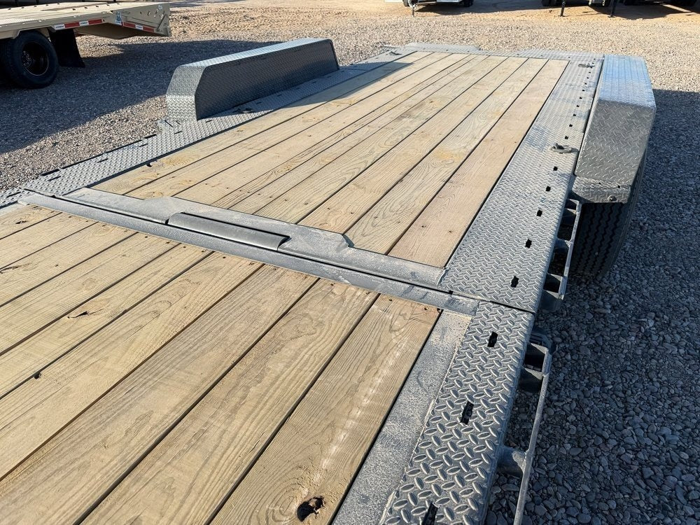 24' Tilt Equipment Trailer Bumper Pull 102" Wide (2) 10K Axles - Equipment Tilt - TrailerSwap