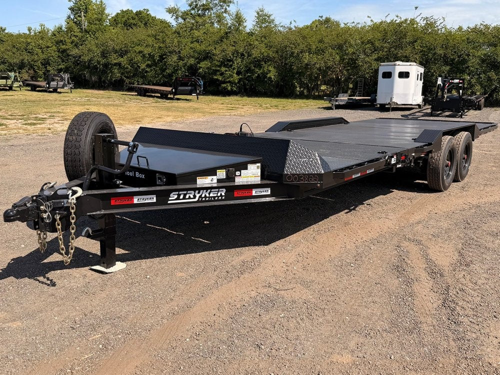 24' Tilt Trailer Drive Over Fenders, Steel Floor, 8K Axles - Equipment Tilt - TrailerSwap