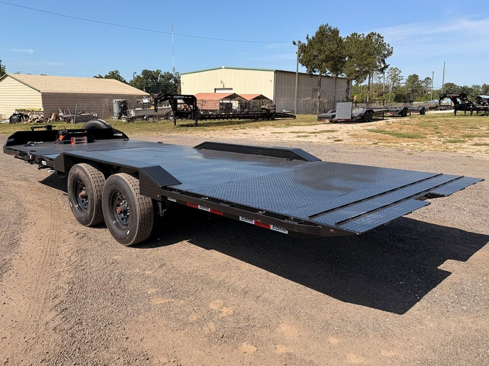 24' Tilt Trailer Drive Over Fenders, Steel Floor, 8K Axles - Equipment Tilt - TrailerSwap
