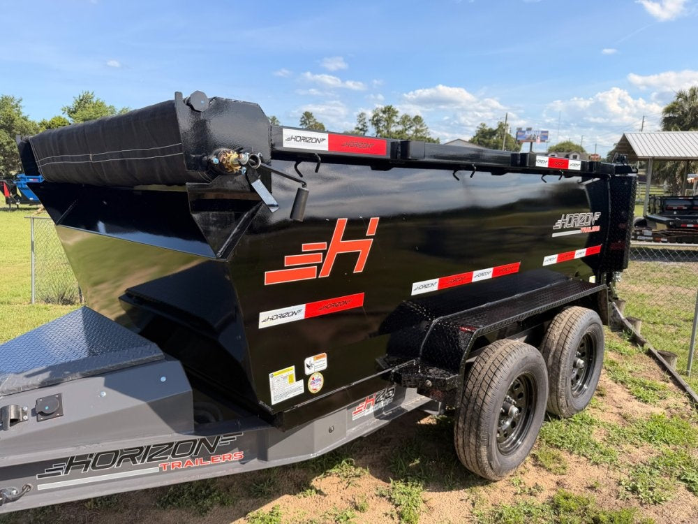 10' Horizon HZ5 Bumper Pull Dump Trailer 36" Side Walls - (2) 3.5K Axles 016519