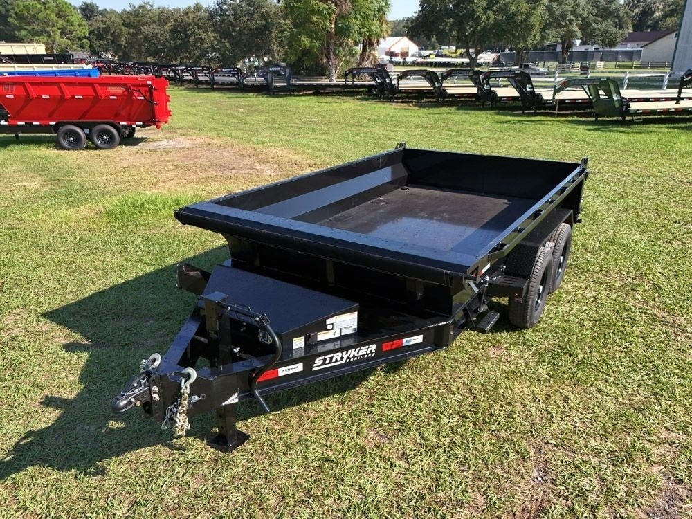 12' Stryker EDT Bumper Pull Dump Trailer 20" Side Walls - (2) 7k Axles 4048