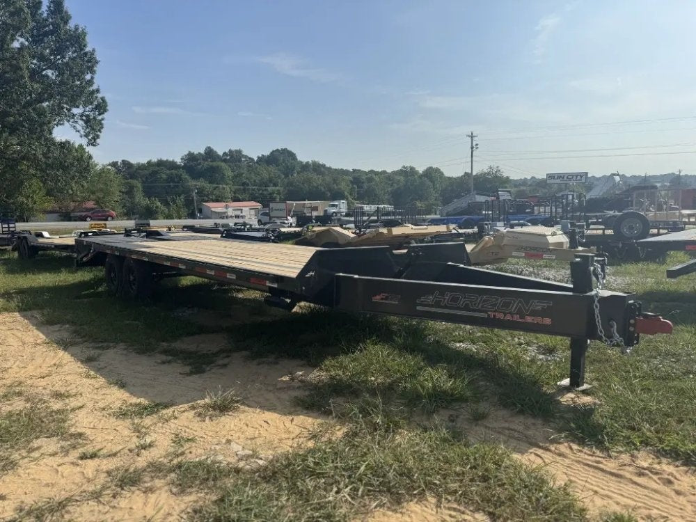 24'x102" Horizon FTZ BP Bumper Pull Deckover - Bumper Pull Deckover - TrailerSwap