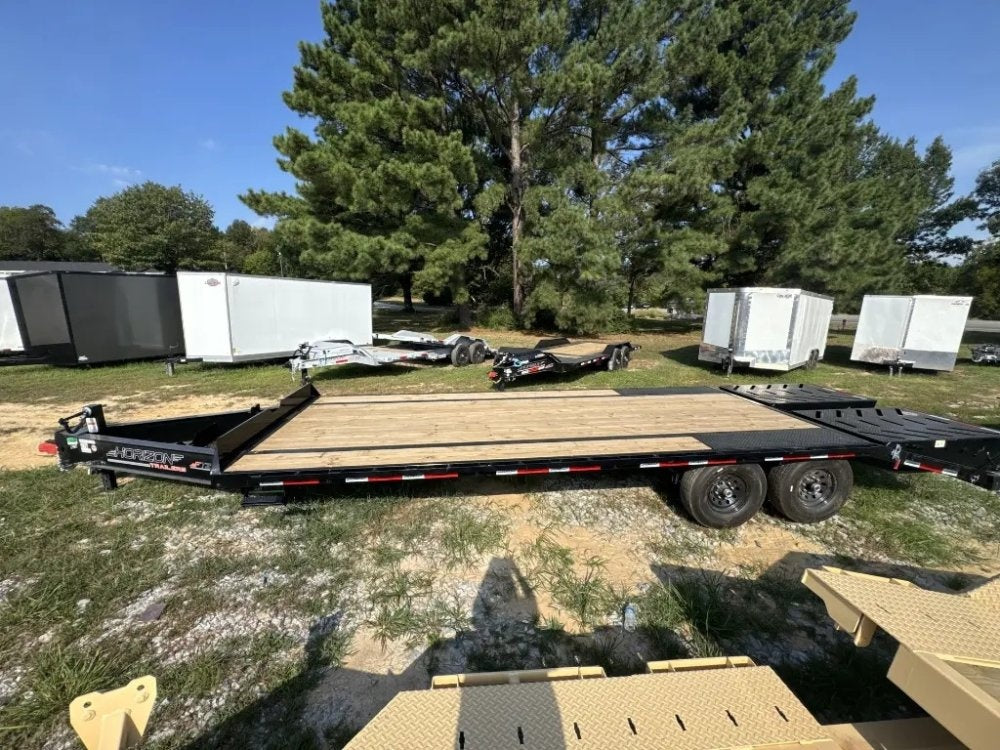 24'x102" Horizon FTZ BP Bumper Pull Deckover - Bumper Pull Deckover - TrailerSwap