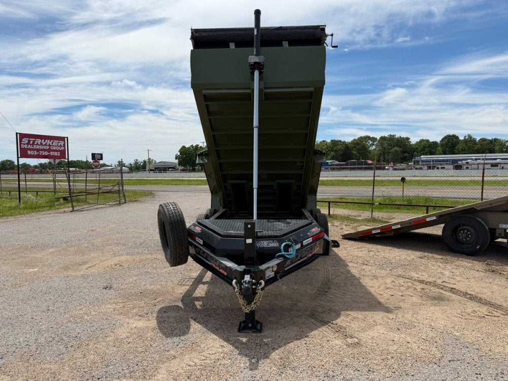 14' Horizon LZ7 Bumper Pull Dump Trailer 42" Side Walls Telescopic Lift Hydraulic Jacks - (2) 7k Axl 014677