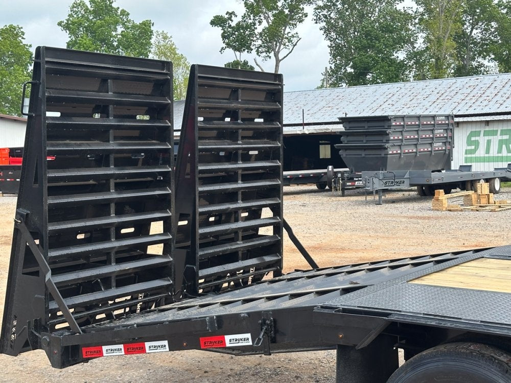 25' Stryker Gooseneck (2) 10K Axles Mega Ramps Dual Wheels - Dual Wheel Deckover - DO 10K MR DW - TrailerSwap