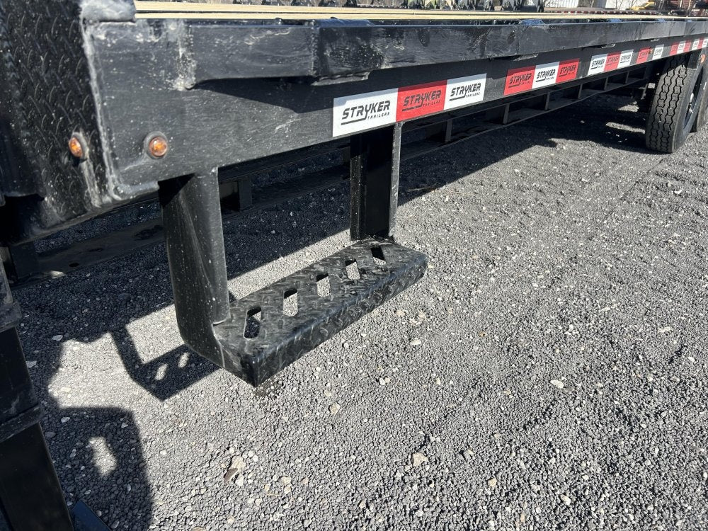 25' Stryker Gooseneck Deckover Trailer Straight Deck - (2) 7K Axles - Super Single Deckover - DO 7K SD - TrailerSwap
