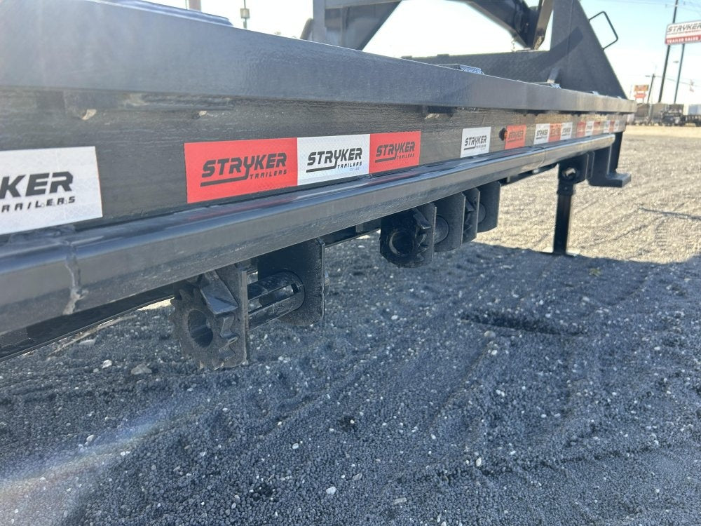 25' Stryker Gooseneck Deckover Trailer Straight Deck - (2) 7K Axles - Super Single Deckover - DO 7K SD - TrailerSwap