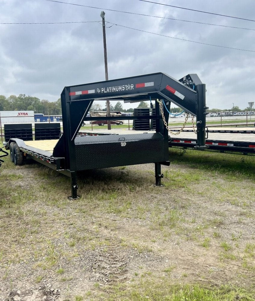 26' DP Platinum Star Gooseneck 7k Axles - Equipment Trailers - TrailerSwap