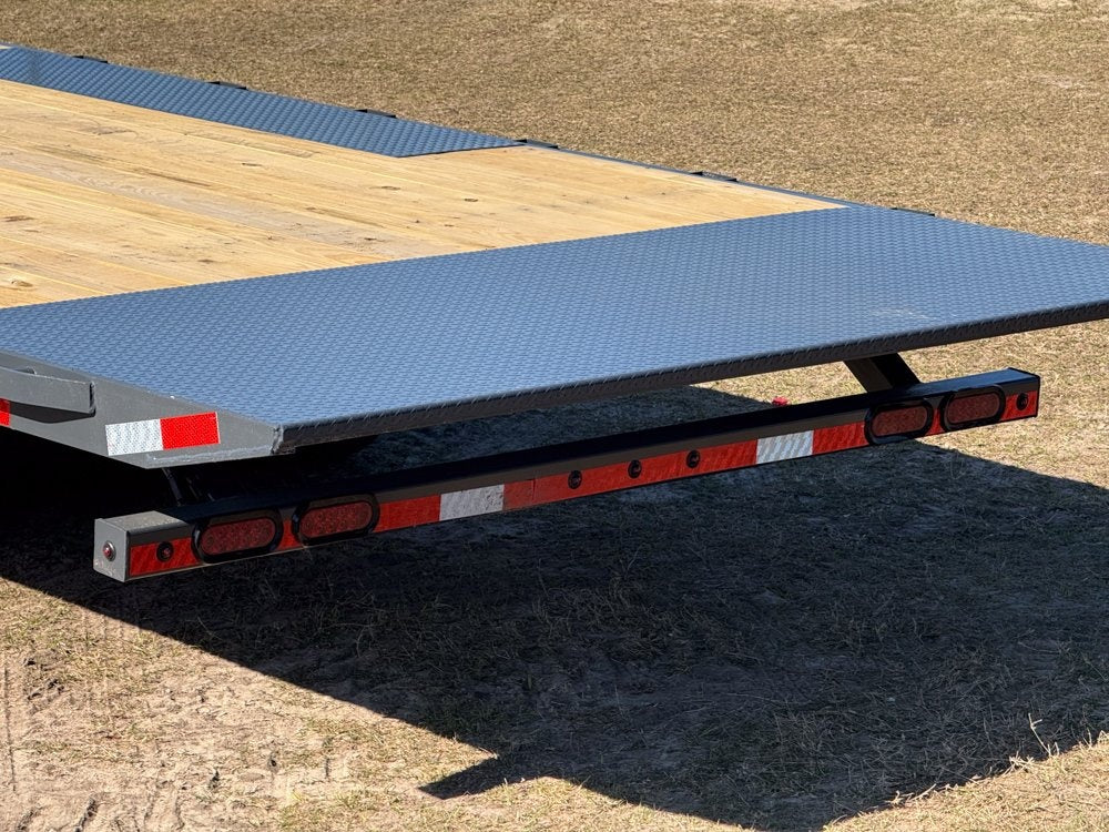 26' FA Bumper Pull Deckover Tilt - 8k Axles - 16 Ply Tires with Spare - Deckover Tilt - TrailerSwap