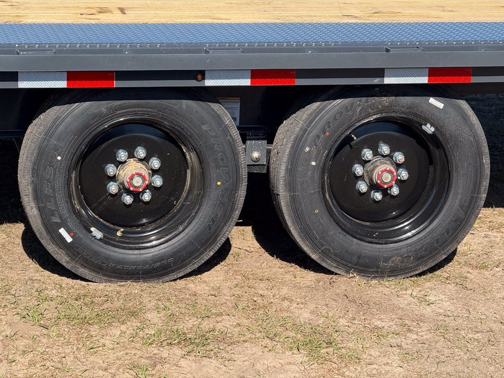 26' FA Bumper Pull Deckover Tilt - 8k Axles - 16 Ply Tires with Spare - Deckover Tilt - TrailerSwap
