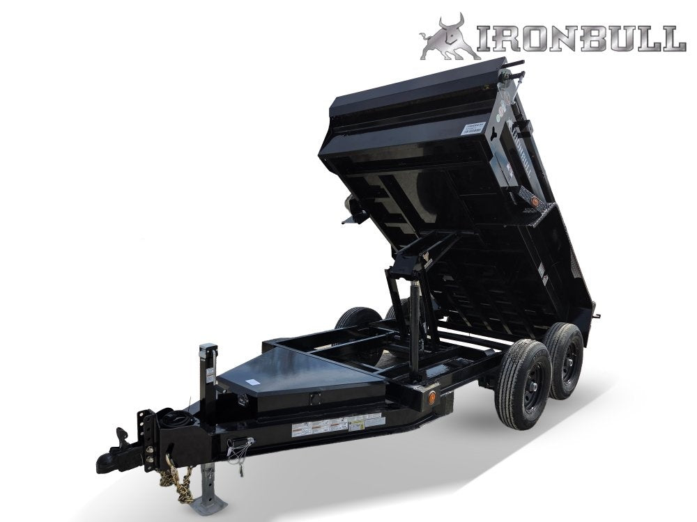10' x 60" Iron Bull DTB Bumper Pull Dump Trailer 18" Side Walls - (2) 5200 lb Axles 104801