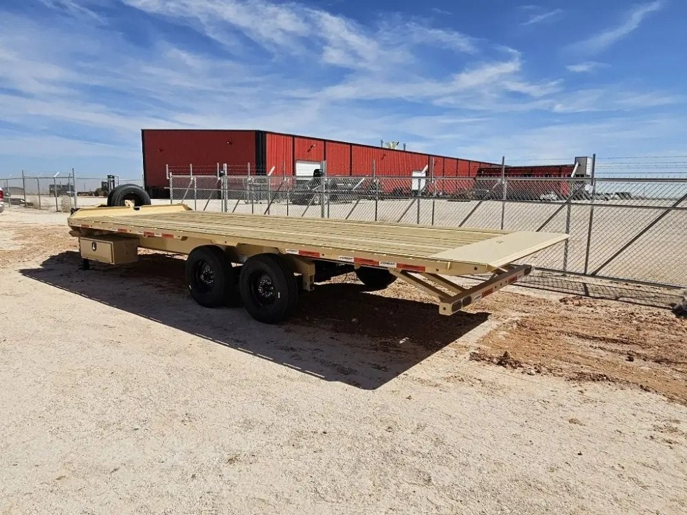 24' Horizon FFT Bumper Pull Full Deckover Tilt Trailer - (2) 10K Axles 15231