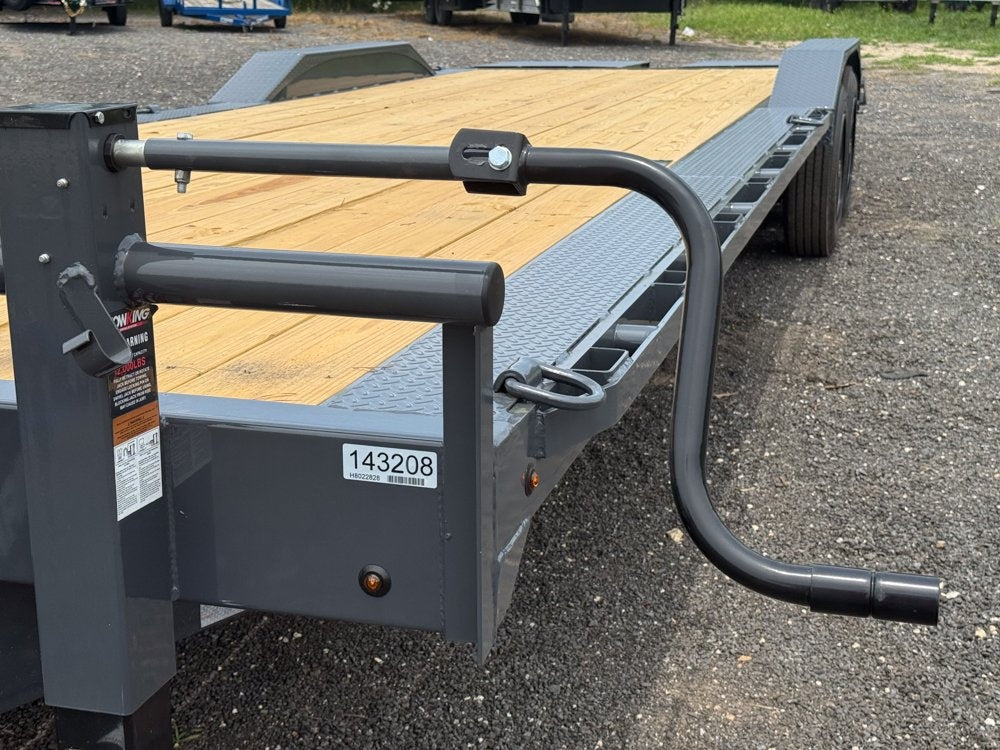 28' H8 Pintle Hitch Mega Ramps 8K Axles - Pintle Hitch Equipment - TrailerSwap