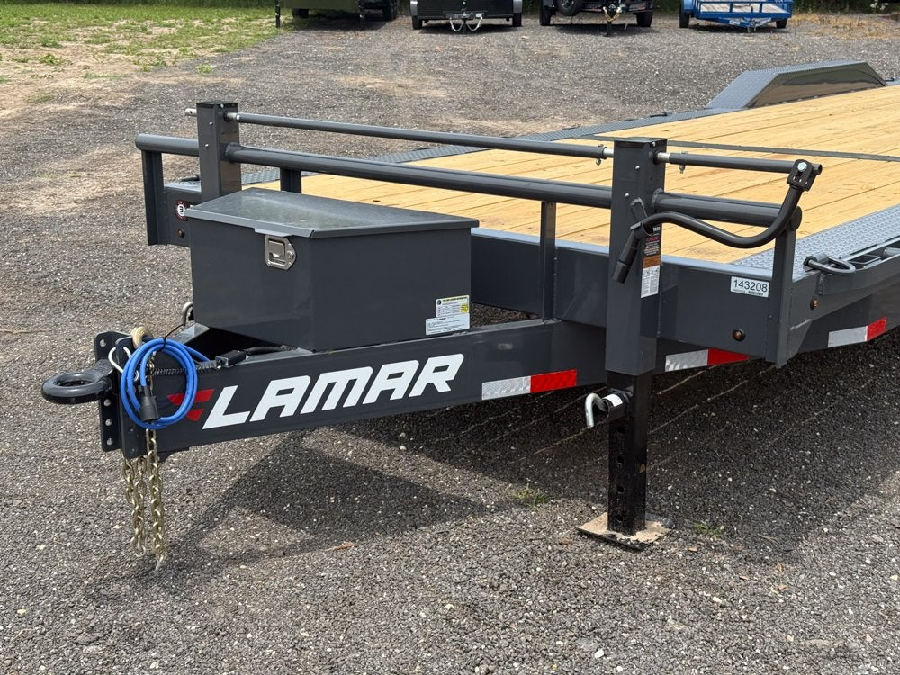 28' H8 Pintle Hitch Mega Ramps 8K Axles - Pintle Hitch Equipment - TrailerSwap