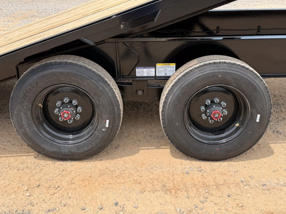 28' Horizon FTS Bumper Pull Hydraulic Deckover Tilt Trailer - 10K Axles - Deckover Tilt - TrailerSwap