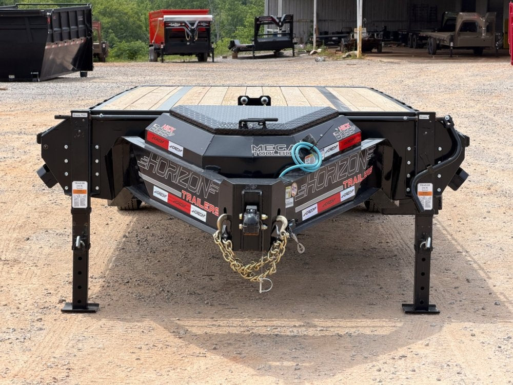 28' Horizon FTS Bumper Pull Hydraulic Deckover Tilt Trailer - 10K Axles - Deckover Tilt - TrailerSwap
