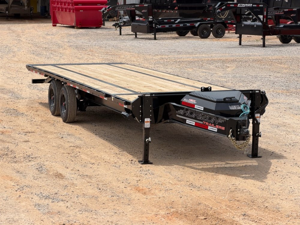 28' Horizon FTS Bumper Pull Hydraulic Deckover Tilt Trailer - 10K Axles - Deckover Tilt - TrailerSwap