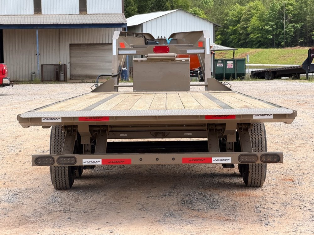 28' Horizon FTS Gooseneck Hydraulic Deckover Tilt Trailer - 10K Axles - Deckover Tilt - TrailerSwap