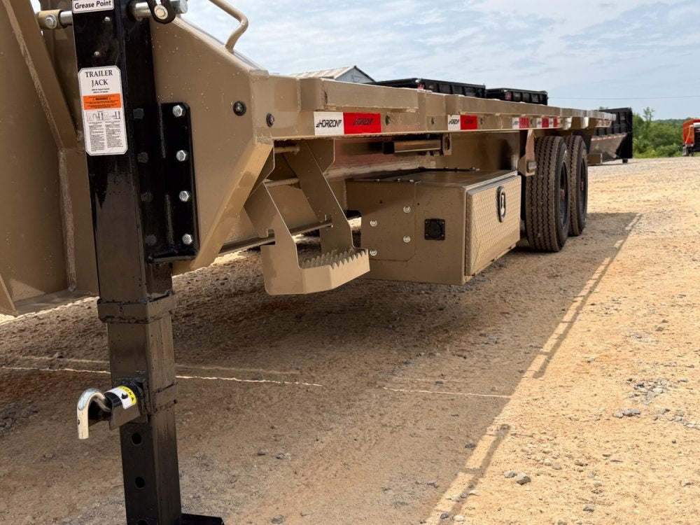 28' Horizon FTS Gooseneck Hydraulic Deckover Tilt Trailer - 10K Axles - Deckover Tilt - TrailerSwap