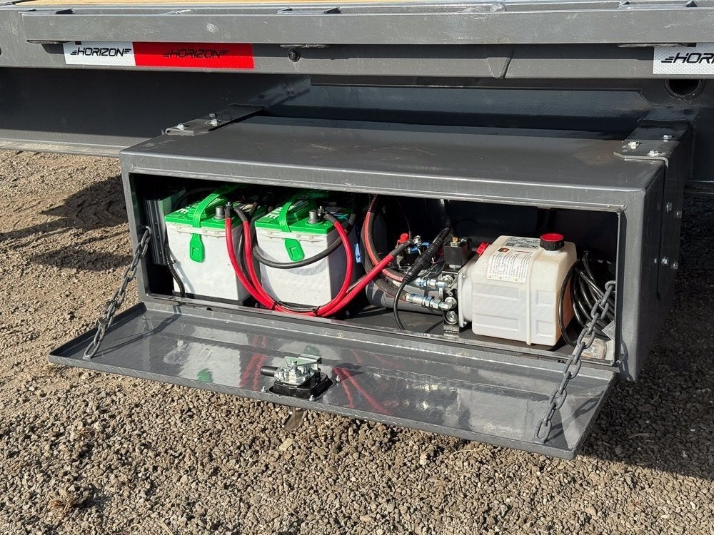 28' Horizon FTS Gooseneck Hydraulic Deckover Tilt Trailer - 10K Axles - Deckover Tilt - TrailerSwap