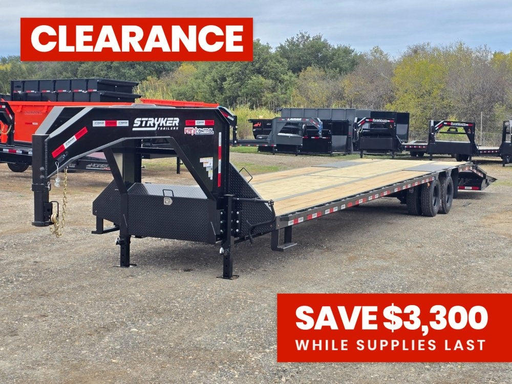 40' Stryker Gooseneck (2) 12K Axles Mega Ramps Dual Wheels 3376