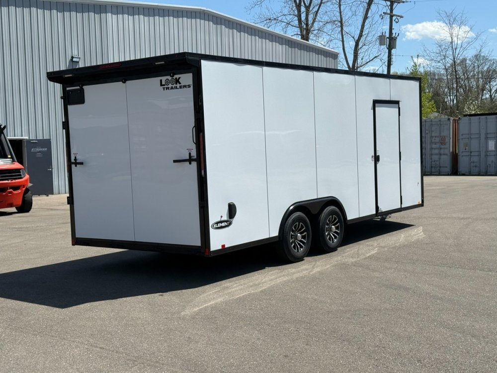 8.5 x 20 Look Trailers Element SE Flat Top V Nose Enclosed Trailer - (2) 5.2k lb Axles 140440