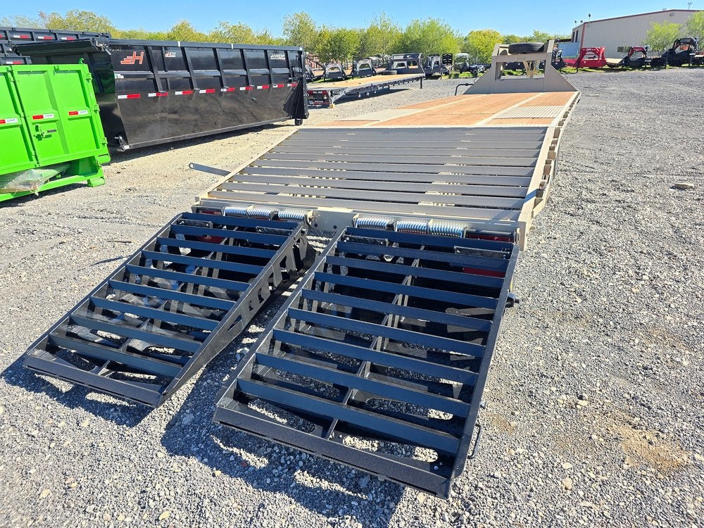 30' DKO Gooseneck Deckover 25' + 5' Mega Ramps (2) 10K Axles - Dual Wheel Deckover - DO 10K MR DW - TrailerSwap