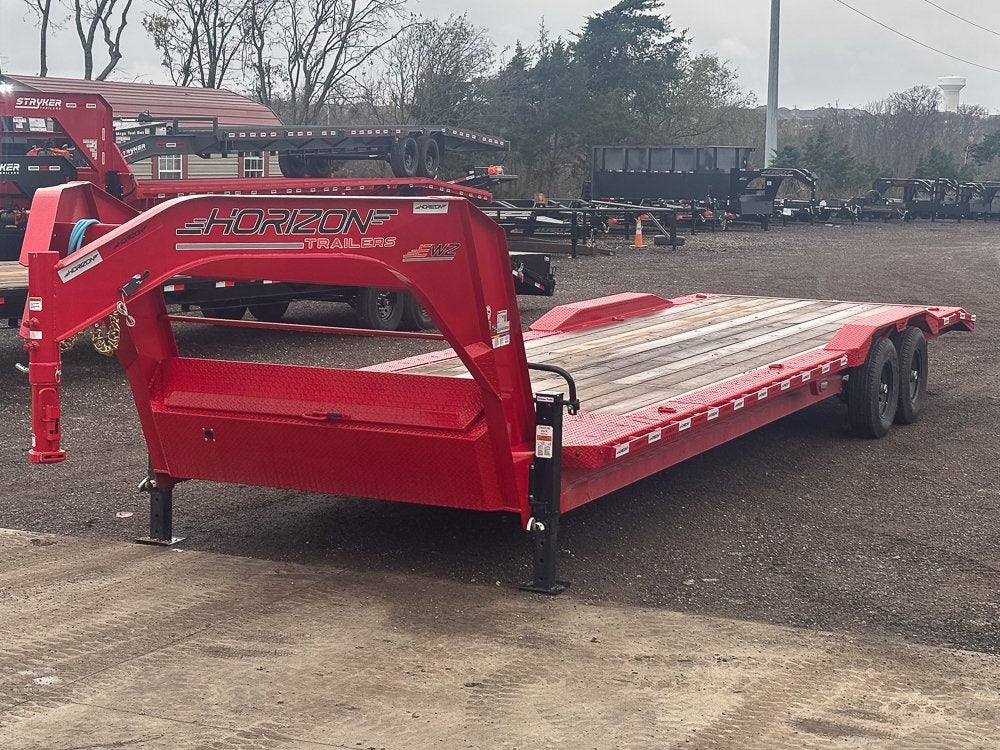 30' EWZ Gooseneck Equipment Hauler 7k Axles - Equipment Trailers - TrailerSwap