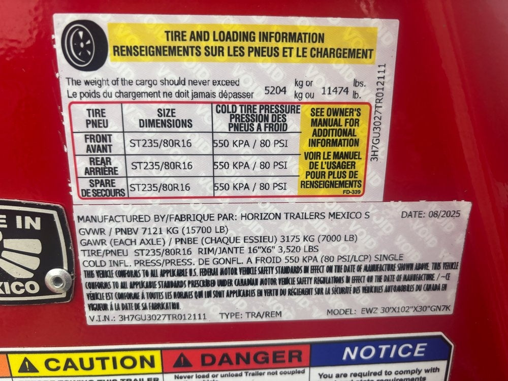 30' EWZ Gooseneck Equipment Hauler 7k Axles - Equipment Trailers - TrailerSwap