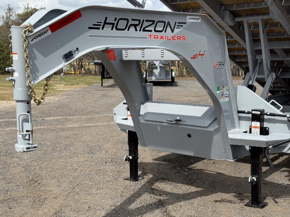 30' Horizon FFH Gooseneck Deckover Full Tilt Trailer - (2) 12k Axles - Deckover Tilt - TrailerSwap