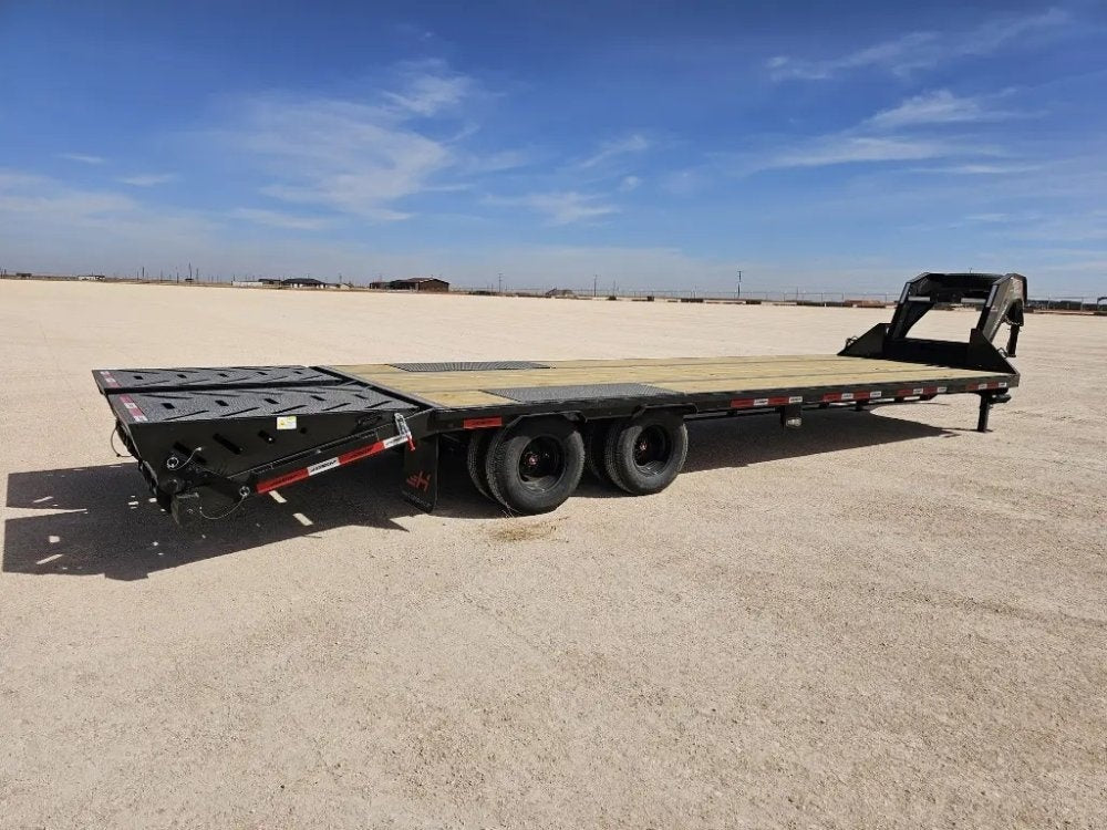 30' Horizon FHZ Gooseneck Dual Wheel Deckover Trailer Mega Ramps - (2) 10K Axles - Dual Wheel Deckover - DO 10K MR DW - TrailerSwap