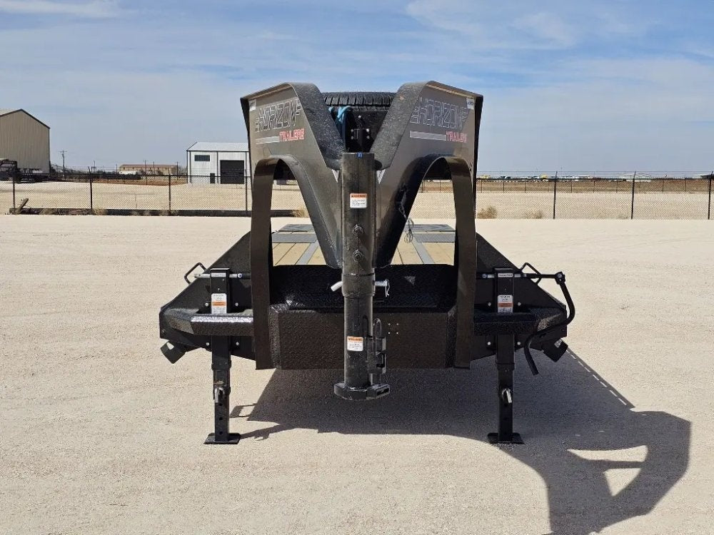 30' Horizon FHZ Gooseneck Dual Wheel Deckover Trailer Mega Ramps - (2) 10K Axles - Dual Wheel Deckover - DO 10K MR DW - TrailerSwap