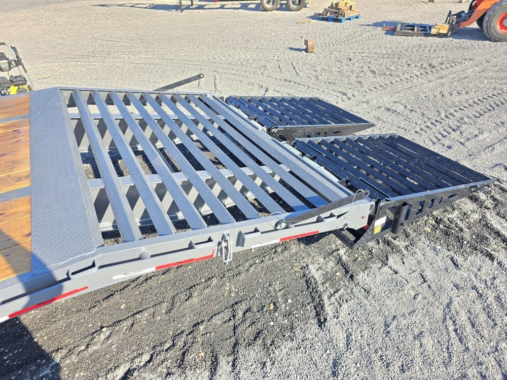 32' DKO Gooseneck Deckover 27' + 5' Mega Ramps (2) 12K Axles - Dual Wheel Deckover - DO 12K MR - TrailerSwap