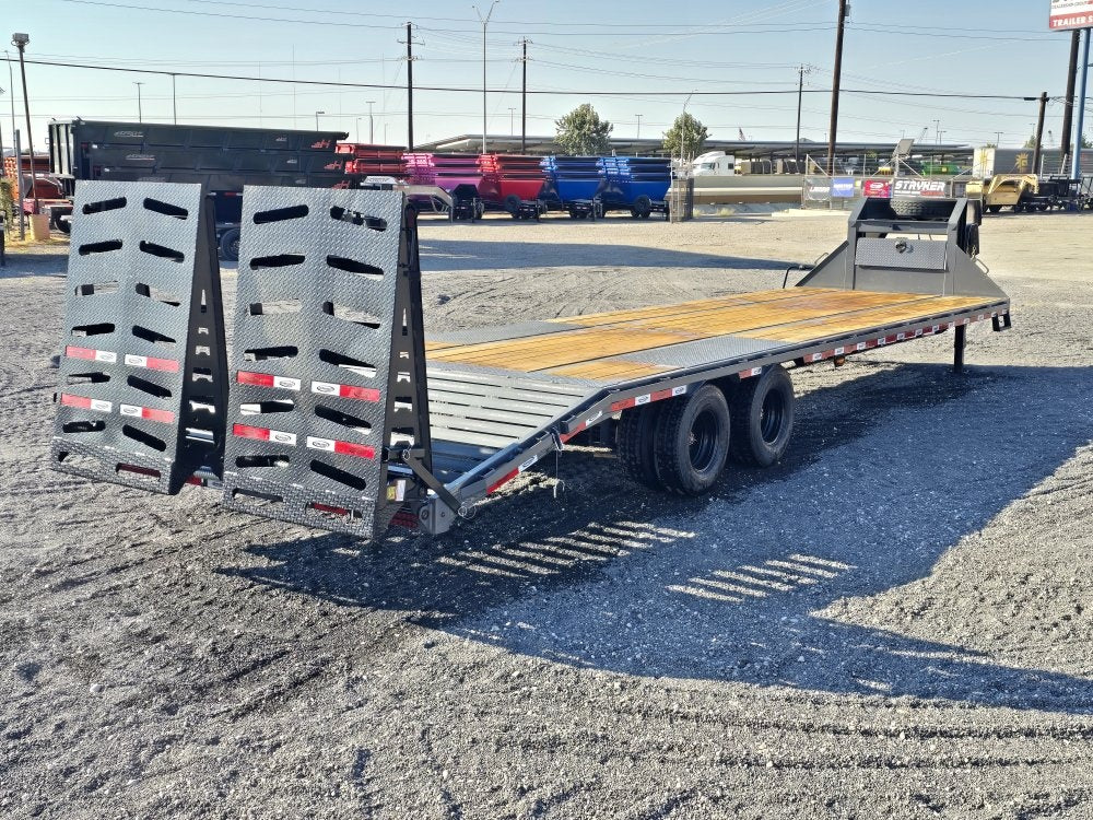 32' DKO Gooseneck Deckover 27' + 5' Mega Ramps (2) 12K Axles - Dual Wheel Deckover - DO 12K MR - TrailerSwap