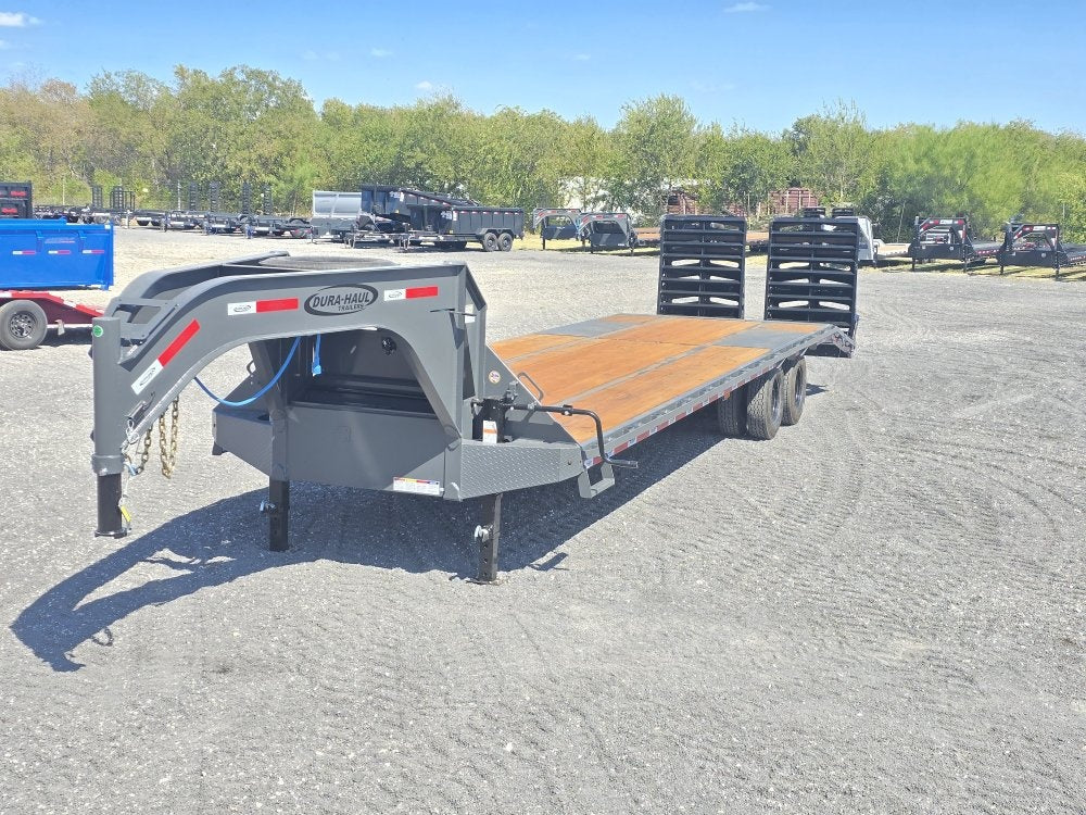 32' DKO Gooseneck Deckover 27' + 5' Mega Ramps (2) 12K Axles - Dual Wheel Deckover - DO 12K MR - TrailerSwap