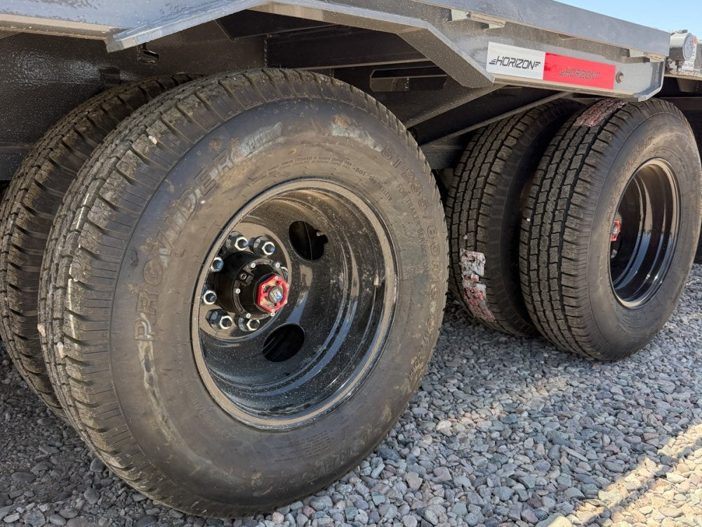 32' Horizon FYZ Gooseneck Hydraulic Dovetail Deckover Trailer - (2) 12K Axles - Hydraulic Dovetail - TrailerSwap