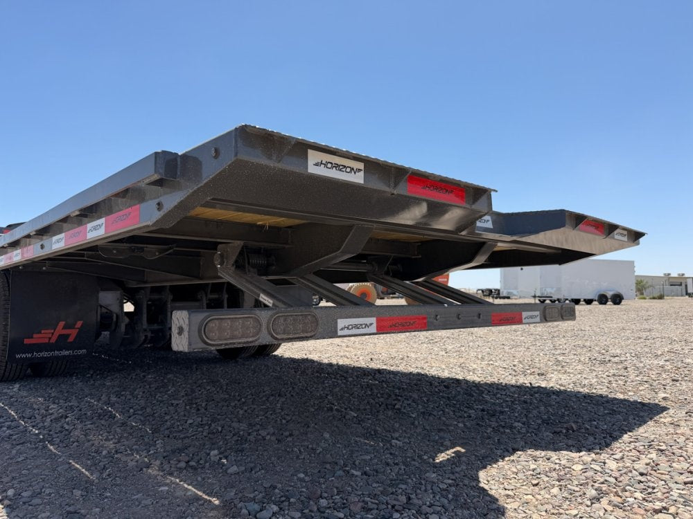 32' Horizon FYZ Gooseneck Hydraulic Dovetail Deckover Trailer - (2) 12K Axles - Hydraulic Dovetail - TrailerSwap