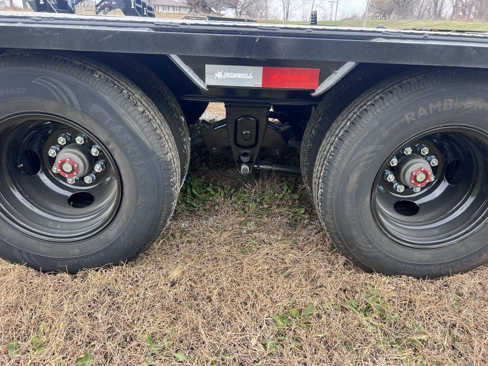 32' Iron Bull FLG Gooseneck Deckover Trailer Mega Ramps - (2) 10,000 lb Axles - Dual Wheel Deckover - DO 10K MR DW - TrailerSwap