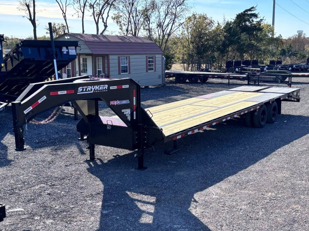 32' Stryker Gooseneck (2) 12K Axles Mega Ramps Dual Wheels - Dual Wheel Deckover - DO 12K MR - TrailerSwap