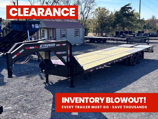 32' Stryker Gooseneck (2) 12K Axles Mega Ramps Dual Wheels - Dual Wheel Deckover - DO 12K MR - TrailerSwap