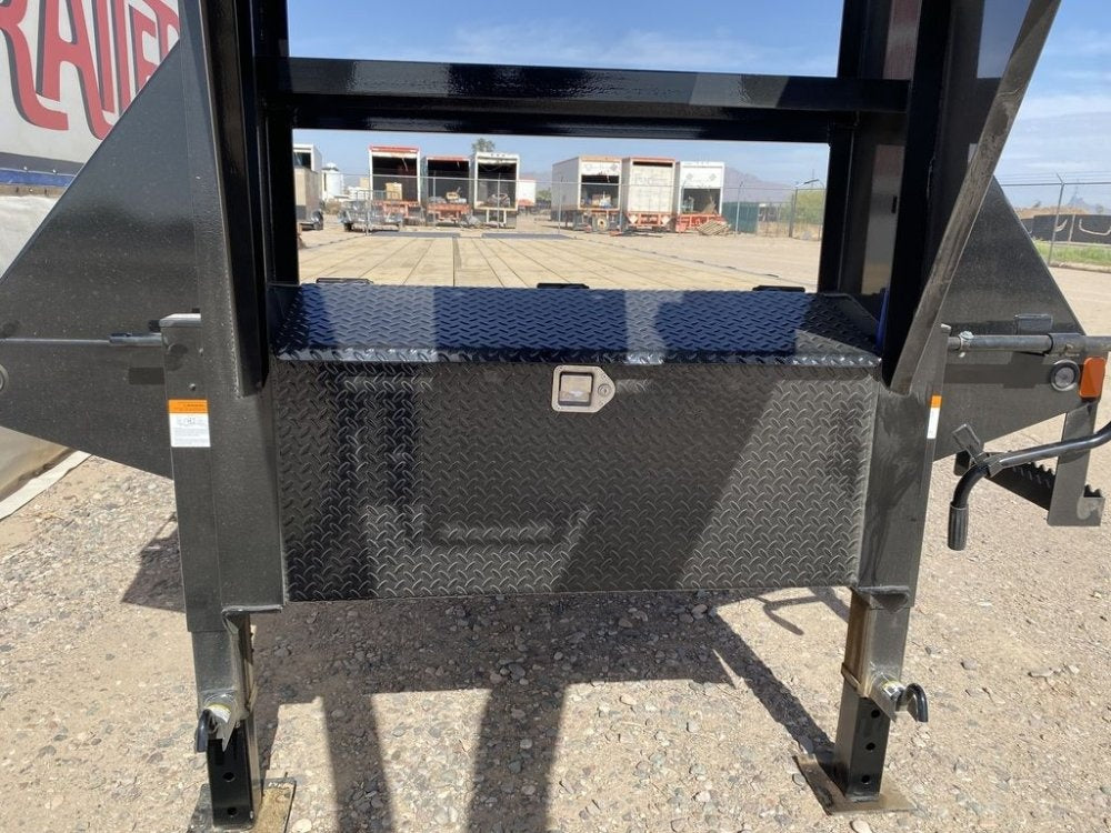 32' Tandem Dually Axle Gooseneck Equipment Hauler Trailer - DO 10K MR DW - TrailerSwap